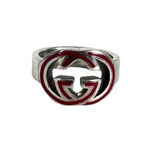 Gucci GG Logo Silver Ring